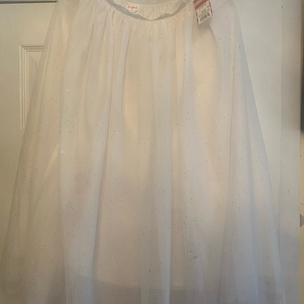 Cat & Jack Sparkly White Skirt